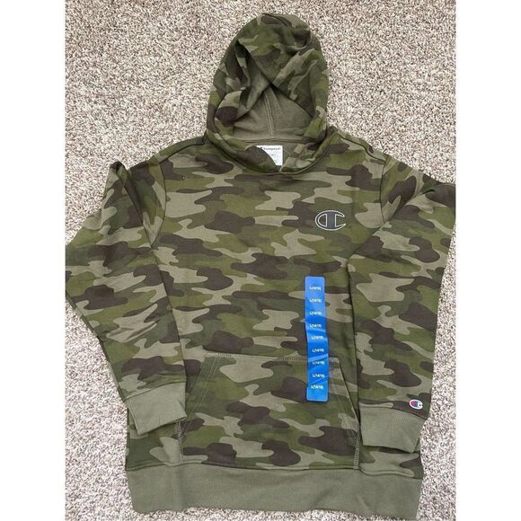 ❤️Champion Boy’s Fleece Camo Sweatshirt - Picture 1 of 4
